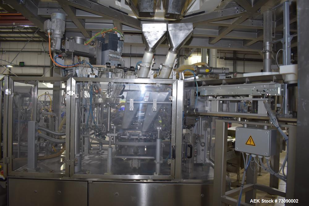 Used SN Machinery FMM22 Duplex HFFS Pouch Machine – With Ishida 16-Head Scale & More